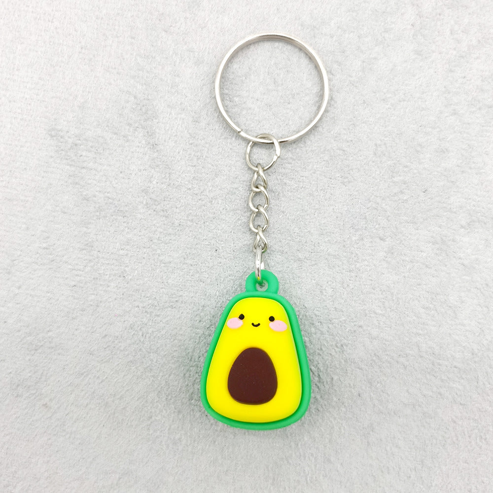 Wholesale Imitation Avocado PVC Keychain